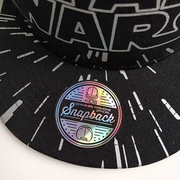 Star Wars Youth Black Silver Snapback Hat NWT - Picture 4 of 5